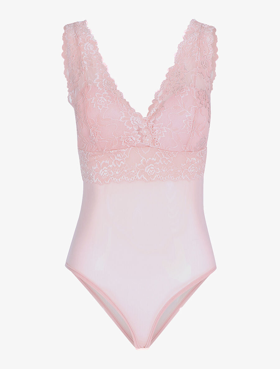 Body bi matière à coques - Rose - 1