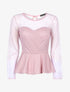 Top coupe péplum à pois - Rose - 1