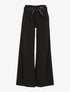 Pantalon pattes déléphant ceinturé - Noir - 1