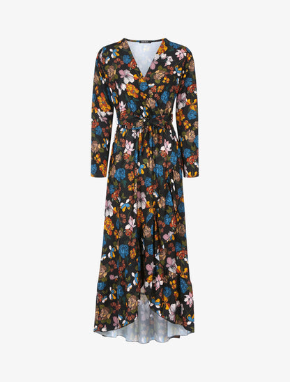 Robe volantée à imprimé fleurs d&