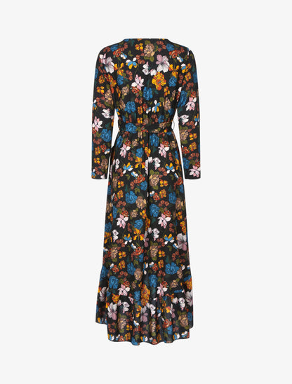 Robe volantée à imprimé fleurs d&