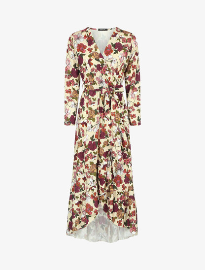 Robe volantée à imprimé fleurs d&