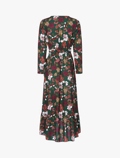 Robe volantée à imprimé fleurs d&