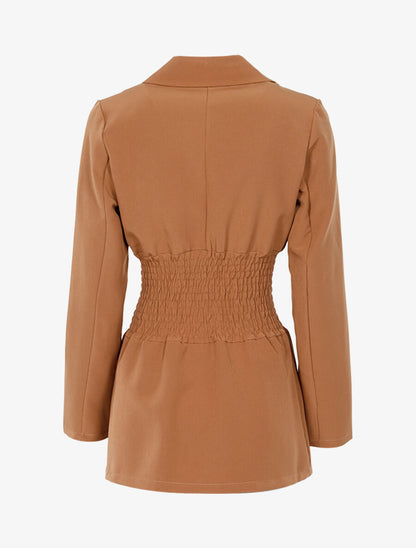 Veste à taille cintrée - Camel - 2