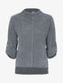 Pull moucheté à détails irisés - Gris clair - 1