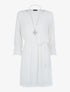 Robe en voile doublé - Blanc - 1