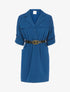 Robe à buste style chemise - Bleu charrette - 1
