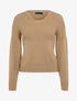 Pull court en maille douce - Camel - 1