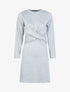 Robe à bandes croisées à la taille - Gris clair - 1
