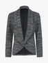 Veste effet texturé - Noir - 1