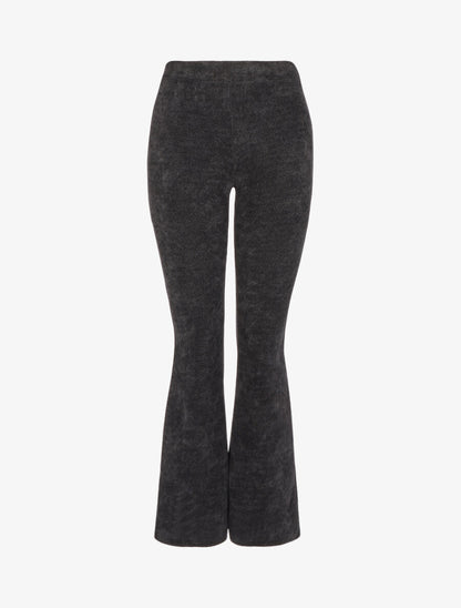 Pantalon flare en velours côtelé - Noir - 1