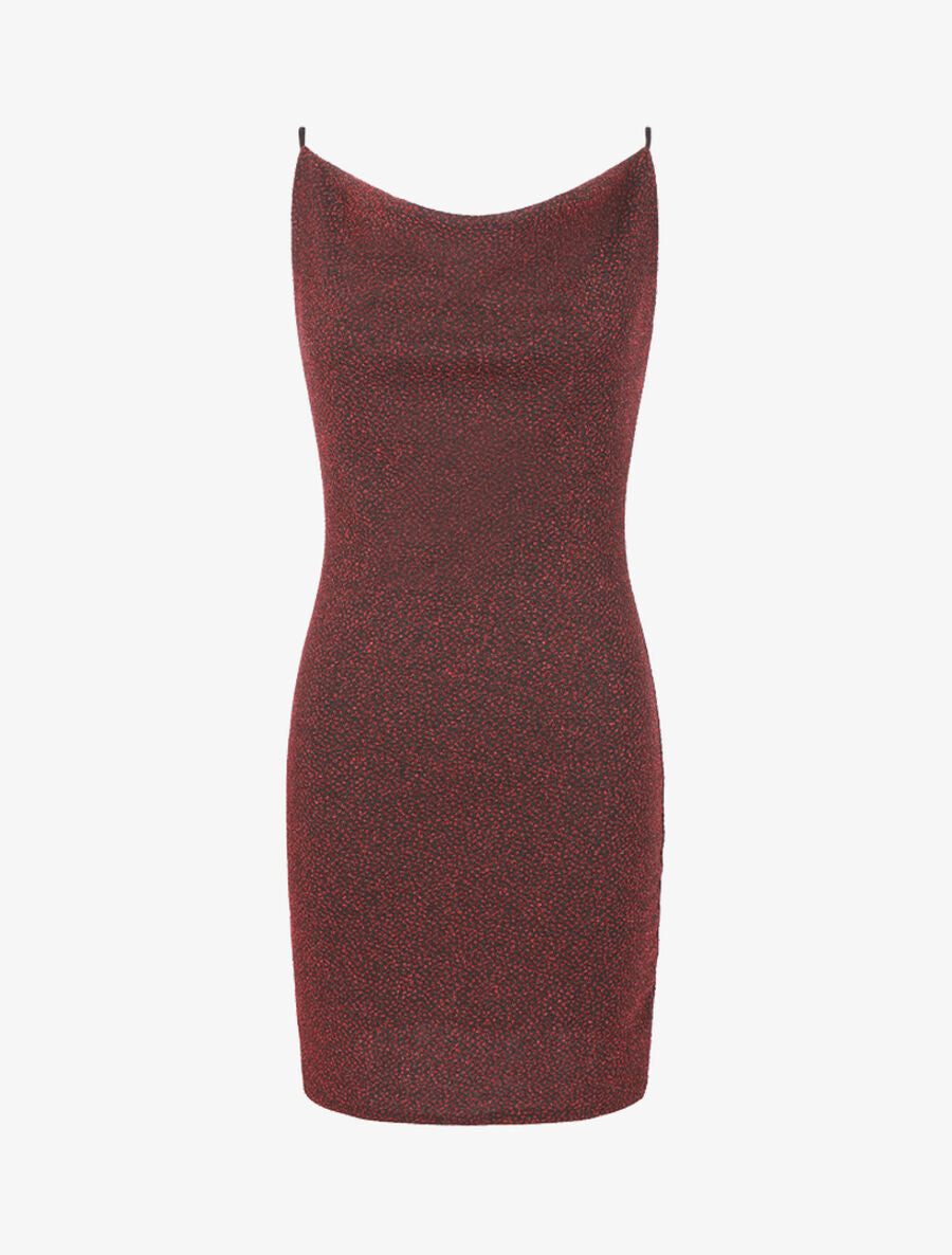 Robe texturée irisée - Rouge - 1