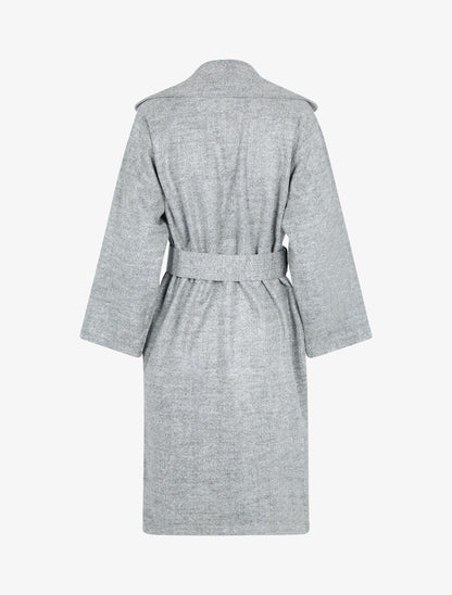 Manteau oversize en feutrine - Gris chiné - 2