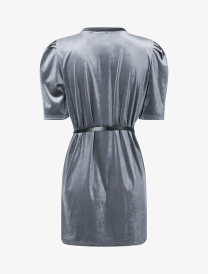 Tunique effet velours - Gris clair - 2