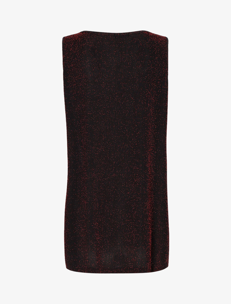 Top fluide scintillant - Bordeaux - 2