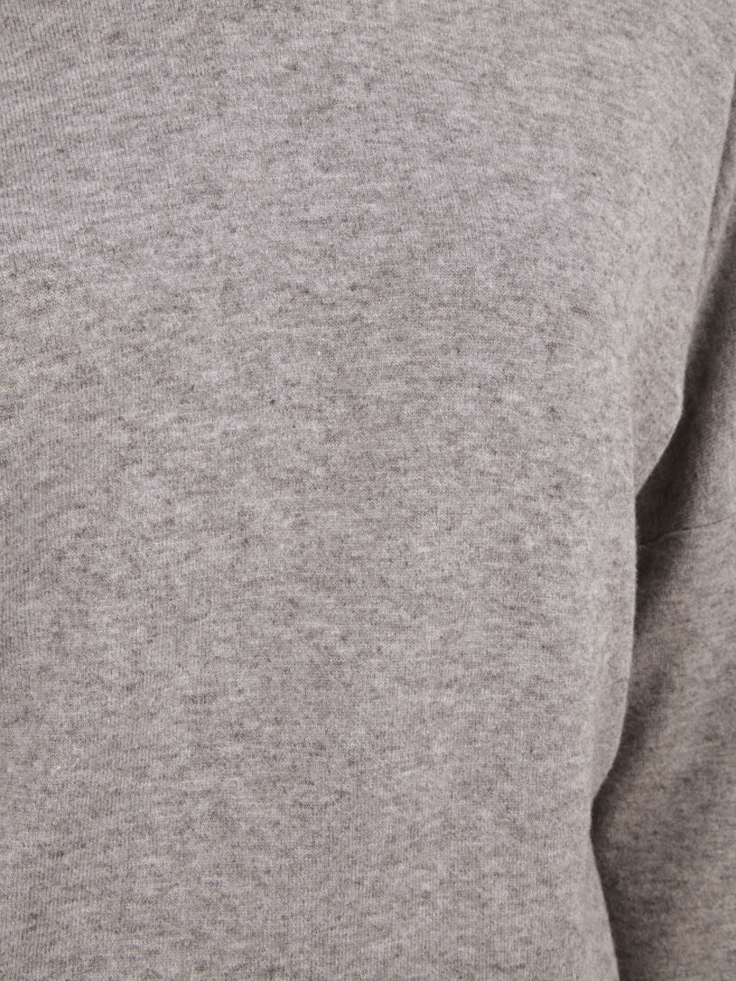 Pull loose épaule dénudée - Gris chiné - 3