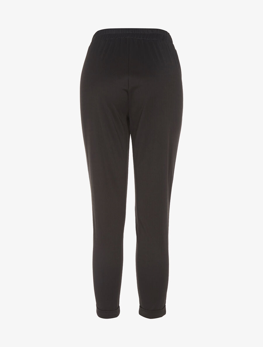 Jogpants 7/8 lignes sur les côtés - noir/rouge - 2