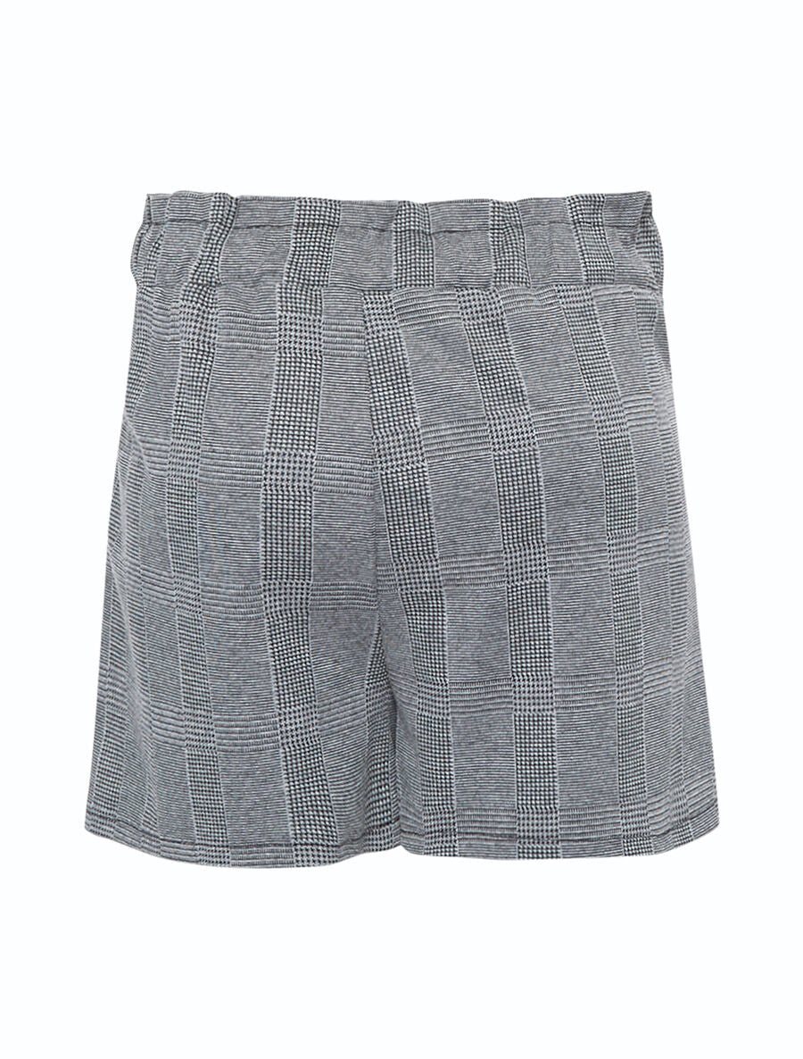 Short imprimée carreaux - Gris - 2