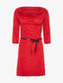 Robe bénitier pailletée - Rouge - 1