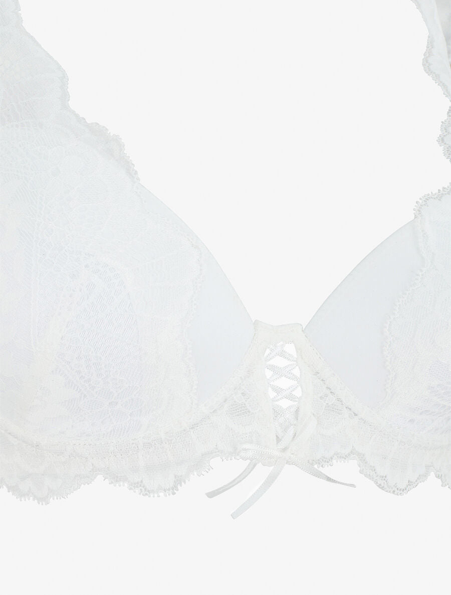 Ensemble emboitant en dentelle - Blanc - 3