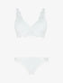 Ensemble push up en dentelle à détail noeud - Blanc - 1