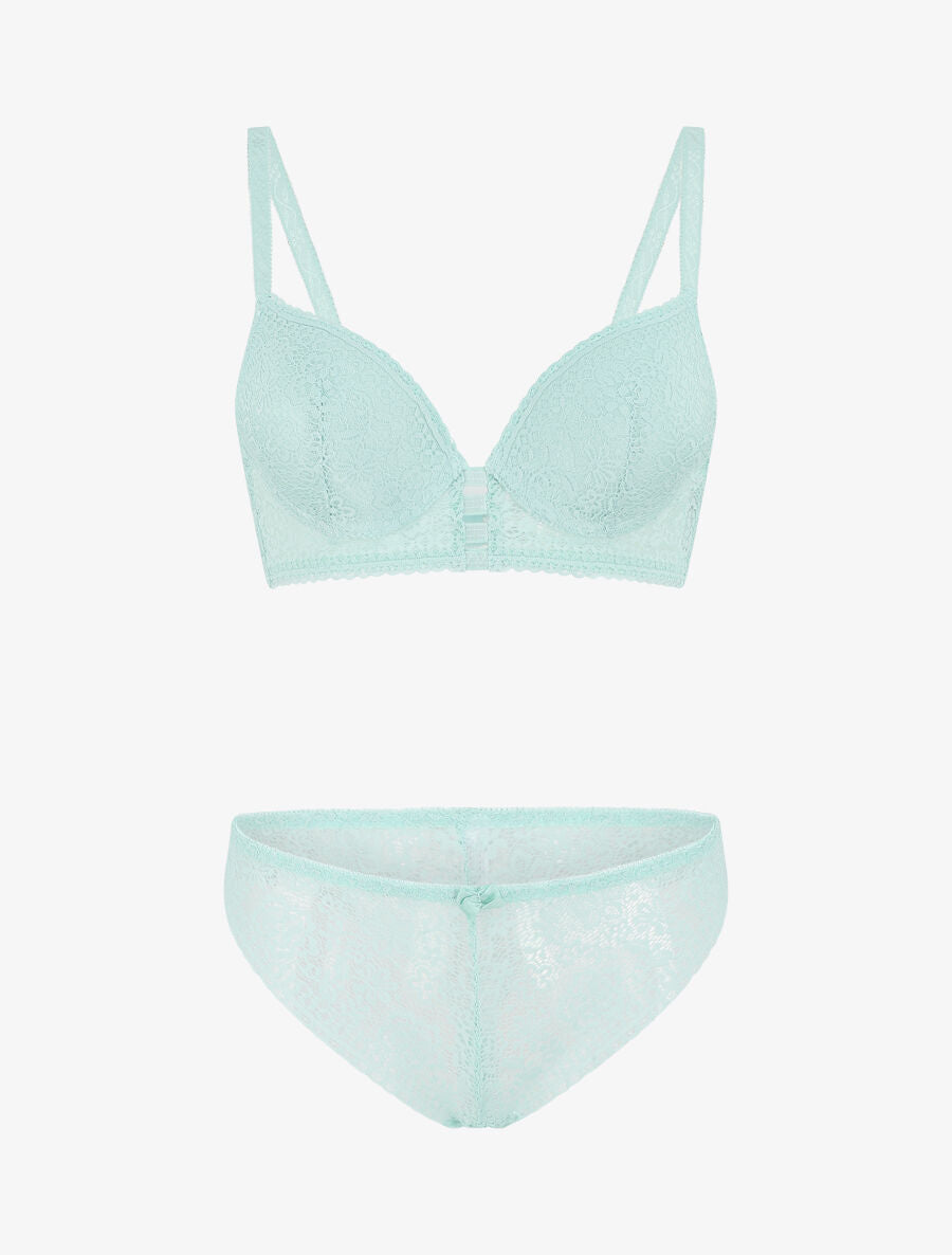 Ensemble en dentelle - Vert d&