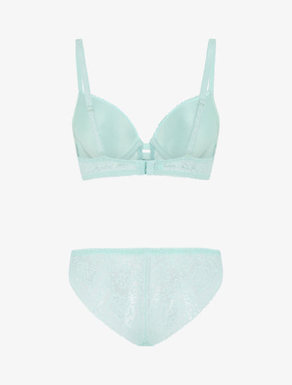 Ensemble en dentelle - Vert d&