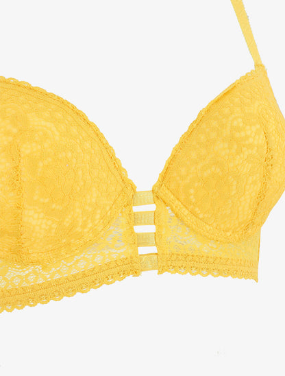 Ensemble en dentelle - Moutarde - 4