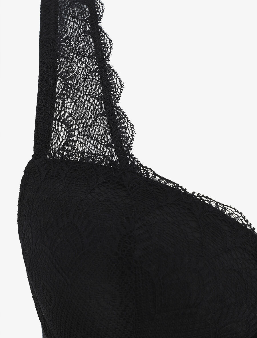 Ensemble push up en dentelle - Noir - 4
