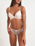 Ensemble push up texturé en dentelle - Rose - 1