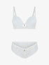 Ensemble dentelle à bijoux strass - Blanc - 4
