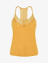 Ensemble pyjama en dentelle et boutons décoratifs - Jaune moutarde - 6