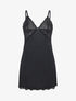 Robe nuisette à buste dentelle - Noir - 1
