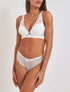 Ensemble push up bande en dentelle - Blanc - 1