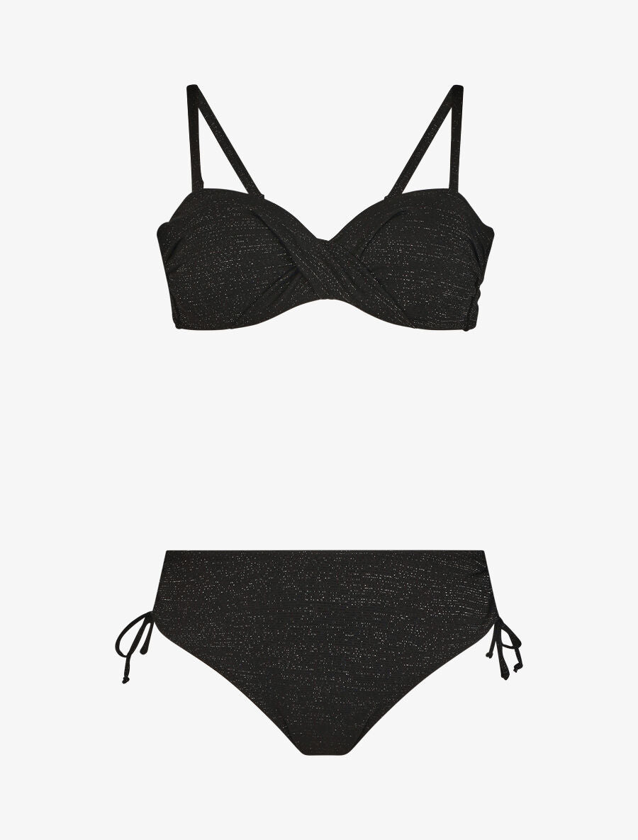 Bikini torsadé - Noir - 3