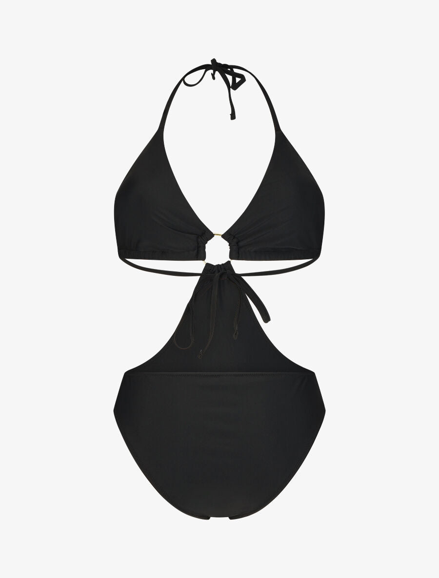 Trikini uni à anneau - Noir - 2