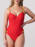 Maillot de bain une pièce à liens - Rouge - 1