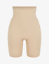 Short gainant taille haute - Beige - 1