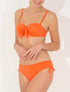 Bikini à noeud - Orange fluo - 1