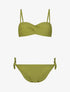 Bikini uni et noeuds - Vert anis - 1