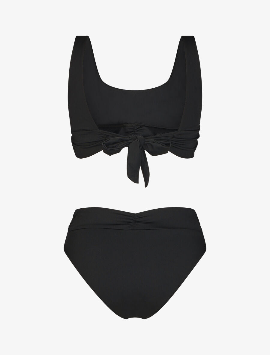 Bikini brassière et tanga montant - Noir - 4