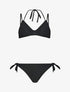 Bikini uni à nouer - Noir - 1