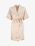 Ensemble kimono et nuisette satinés - Beige - 6