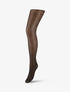 Collants en voile à imprimé stylisé - Noir - 3