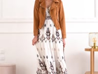 Bottines en simili et suédine à zip décoratif - Noir